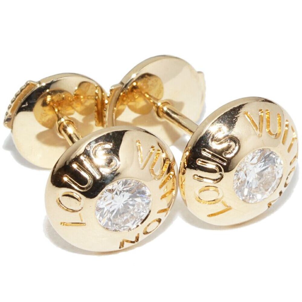 Louis Vuitton Puse D'Oreille Clous Au750 Diamond Earrings